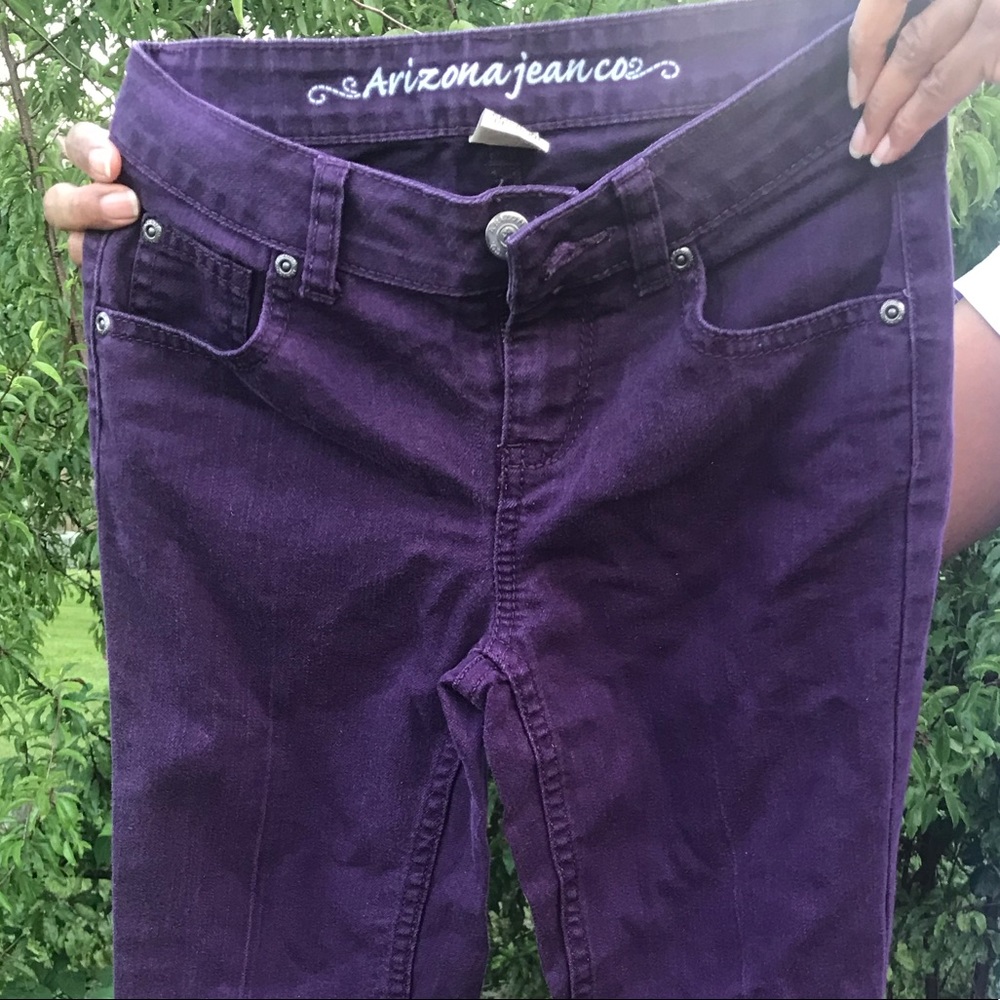 Purple jeans